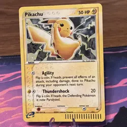 Pikachu 12 Promo Pokemon Nintendo Promos 2003 Vintage Black Star Promo Holo LP - Image 1