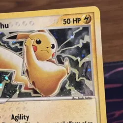 Pikachu 12 Promo Pokemon Nintendo Promos 2003 Vintage Black Star Promo Holo LP - Image 4