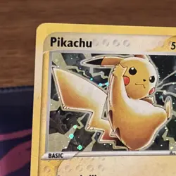 Pikachu 12 Promo Pokemon Nintendo Promos 2003 Vintage Black Star Promo Holo LP - Image 5