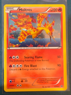 Pokemon Moltres Next Destinies 14/99 Holo Rare - LP - Image 1