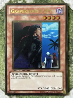 YuGiOh GRAVEKEEPER'S SPY Gold Rare Limited Edition GLD4-EN010 - Image 2