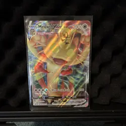Pokemon TCG Meowth VMAX SWSH005 Sword & Shield Promo Full Art Holo 300 HP - Image 1