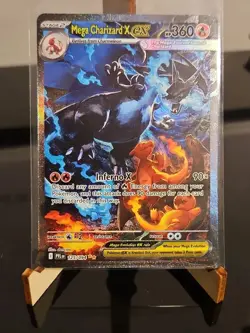 Mega Charizard X EX SIR 125/094 Phantasmal Flames Full Art Pokemon TCG NM - Image 1