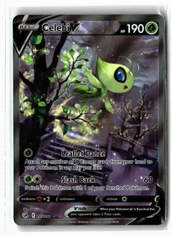 Celebi V ⭐ 245/264 Holo Ultra Rare Fusion Strike 2021 Pokemon NM - Image 1
