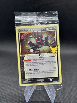 2021 Pokemon Celebrations Greninja Gold Star SWSH144 Black Star Promo SEALED NEW - Image 1