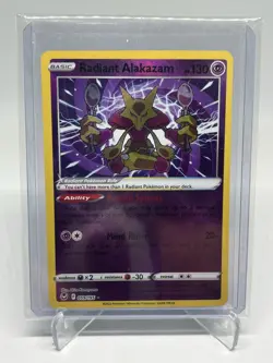 Pokemon TCG Silver Tempest Basic Radiant Alakazam 059/195 - Image 1