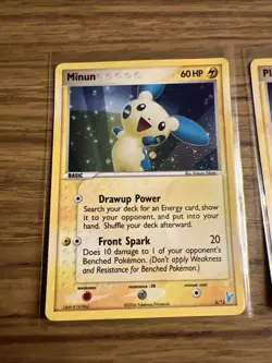 Plusle & Minun Reverse Holo Set 2006 Dragon Frontiers 6/101 8/101 MINT Pokemon - Image 3