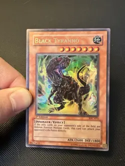 YuGiOh Black Tyranno IOC-075 1st Edition Ultra Rare NA English Vintage - Image 5