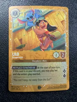 Lilo - Escape Artist 25 Disney Lorcana Promo Cards Holo - Image 1