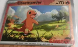 Charmander - (GameStop Exclusive) PROMO 004/165 Cards & Products Reverse - Image 4