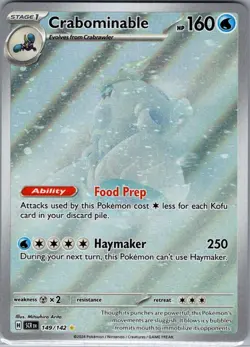 Crabominable 149/142 SV07: Stellar Crown - Pokemon Card - NM - Image 1