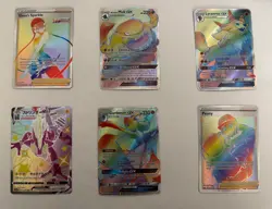 🔥 LOT 6 OF Pokemon GX & VMAX Full Art Rainbow Cards Gardevoir Lycanroc Muk NM/M - Image 1