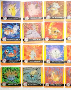33 Pokemon Action Flipz Lenticular Cards 1999 Artbox Lot - Image 2