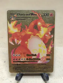 Charizard VMAX Pokemon Golden Foil Collectible Card 2020 - Image 4