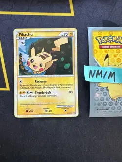 Pokemon Card Pikachu Black Star Holo Promo HGSS03 048 💎NM💎 - Image 1