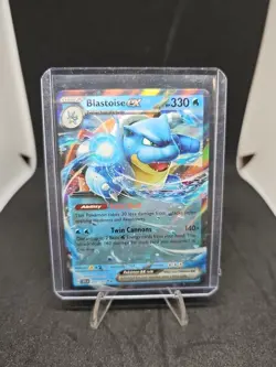 Blastoise ex 009/165 Scarlet & Violet 151 Ultra Rare Holo Pokemon Card NM - Image 1