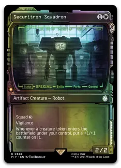 Securitron Squadron (Showcase) #328 (Foil) (NM) Fallout PIP Magic MTG - Image 1