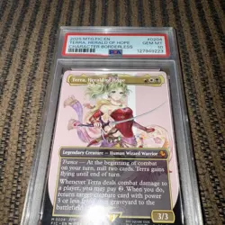 MTG - Terra, Herald of Hope #204 Mythic FIC Commander Final Fantasy ~ PSA 10 - Image 1