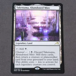 Takenuma, Abandoned Mire 278 MTG Kamigawa: Neon Dynasty (NEO) Rare NM - Image 1