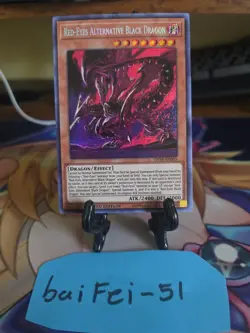 Red-Eyes Alternative Black Dragon Prismatic Secret Rare TN19-EN005 Yugioh - Image 1