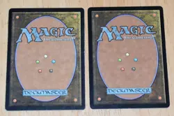 MTG 2x Rare Black Enchantment Hedonist's Trove & Night Dealings - Image 2