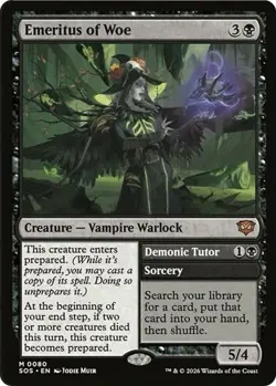 x1 Emeritus of Woe - Foil M MTG Secrets of Strixhaven M/NM, English - Image 1