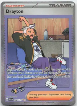 Drayton 172/131 SV: Prismatic Evolutions Pokemon Card NM - Image 1