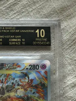 Pokemon Mewtwo VSTAR Vstar Universe SAR Holo BGS 10 Black Label Pristine 💎 - Image 3