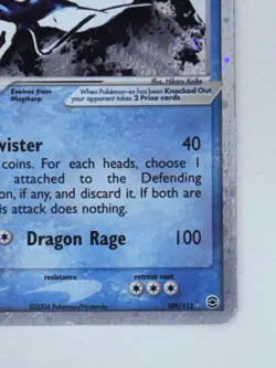 Pokemon TCG Gyarados ex 109/112 Fire Red & Leaf Green Holo Silver Border - Image 4