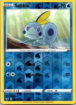 Sobble 055/202 C Sword & Shield Pokemon Reverse Holo NM - Image 1