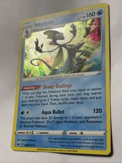 2020 Inteleon - 058/202 - Cosmos Holo Promo- Sword & Shield Lp+ Nm- Pokemon TCG - Image 2