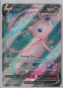 Mew V 250/264 Pokemon Sword & Shield Fusion Strike - Image 1