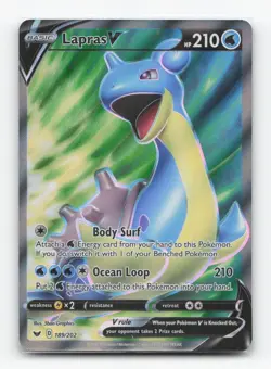 Pokemon TCG - Lapras V 189/202 Near Mint Ultra Rare Sword & Shield - Image 1