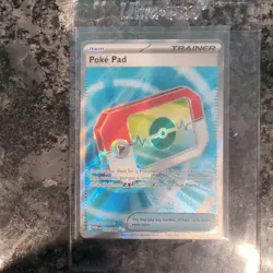 Poke Pad 113/088 ENGLISH Holo full art Trainer Pokemon TCG plus reg copy - Image 2