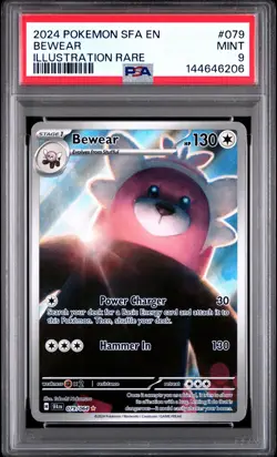 2024 Pokemon Sfa En-Shrouded Fable #079 Bewear Illustration Rare PSA 9 - Image 1