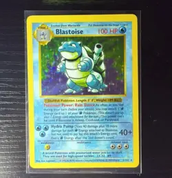Pokemon Blastoise 2/102 Base Set Shadowless Holo LP/MP Vintage 1999 - Image 1