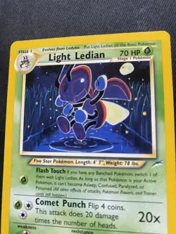 Pokemon Light Ledian 24/105 Neo Destiny Unlimited Regular Rare Stage 1 70 HP - Image 2
