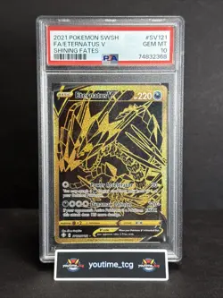 2021 Pokemon Sword & Shield Shining Fates Fa Eternatus V #SV121 PSA 10 - Image 1