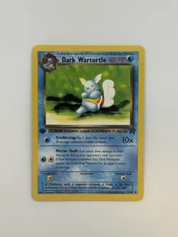 Pokemon TCG Dark Wartortle 1st Edition Team Rocket Uncommon 60HP 46/82 - Image 1