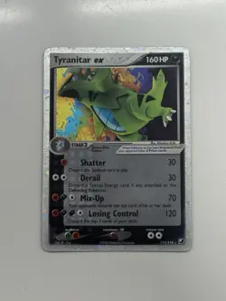 Pokemon TCG Tyranitar ex 111/115 Unseen Forces Holo Silver Border - Image 1