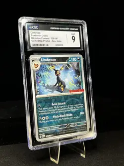 CGC 9 Umbreon #130 GameStop Promo Obsidian Flames Reverse Holo Pokemon 2023 - Image 4