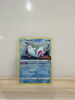 Pokemon Finneon SWSH240 Lost Origin Prerelease Holo Black Star Promo NM - Image 1