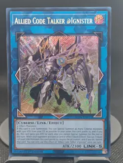 Yu-Gi-Oh Allied Code Talker @Ignister ALIN-EN051 Secret Rare 1st Edition NM - Image 1