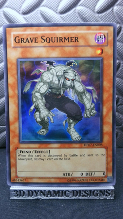 | Yugioh Grave Squirmer DP07-EN008 Super Rare Duelist Pack Jesse LP/MP | - Image 1