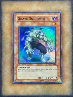 Yugioh Grave Squirmer DP07-EN008 Super Rare 1st Ed LP - Image 1