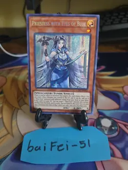 Yugioh Priestess With Eyes Of Blue LCKC-EN016 Secret Rare NM - Image 1