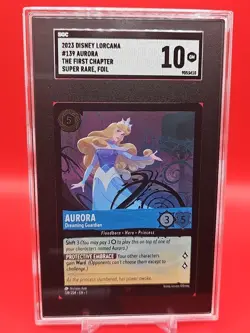 Disney Lorcana Aurora Dreaming Guardian The First Chapter SGC 10 Gem Mint - Image 1