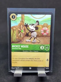Lorcana Mickey Mouse - Steamboat Pilot Common Fabled Normal 80/204 - Image 1