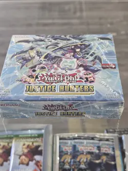 YuGiOh! Justice Hunters - Booster Box Factory Sealed 1st Edition - 24 Packs - Image 1
