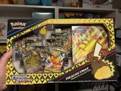 Pokemon Cards Crown Zenith Pikachu Vmax Premium Collection Box Sealed 7 Packs - Image 1